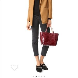 Eloise croc tote-burgundy color-new!❕❕